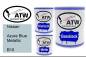 Preview: Nissan, Azure Blue Metallic, B10: 1L Lackdose + 1L Klarlack + 500ml Härter - Set, von ATW Autoteile West.